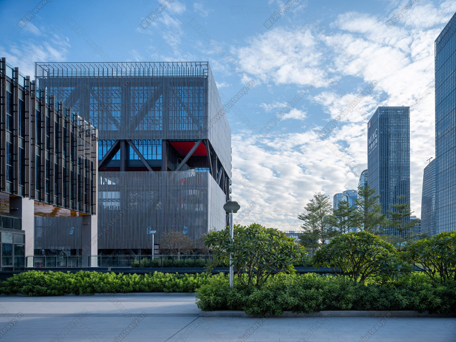 商业街工业园区街道白天外景3D贴图下载[ID:103240450]_建e贴图